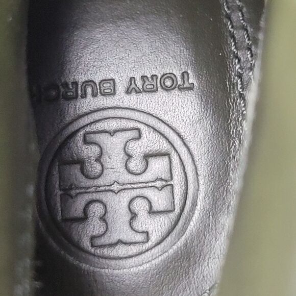 Tory Burch Sofia Women's Size 9 Boots Lug Sole Bootie Green Suede Shoes - Picture 9 of 10